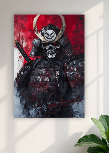 Skull Samurai Warrior Poster