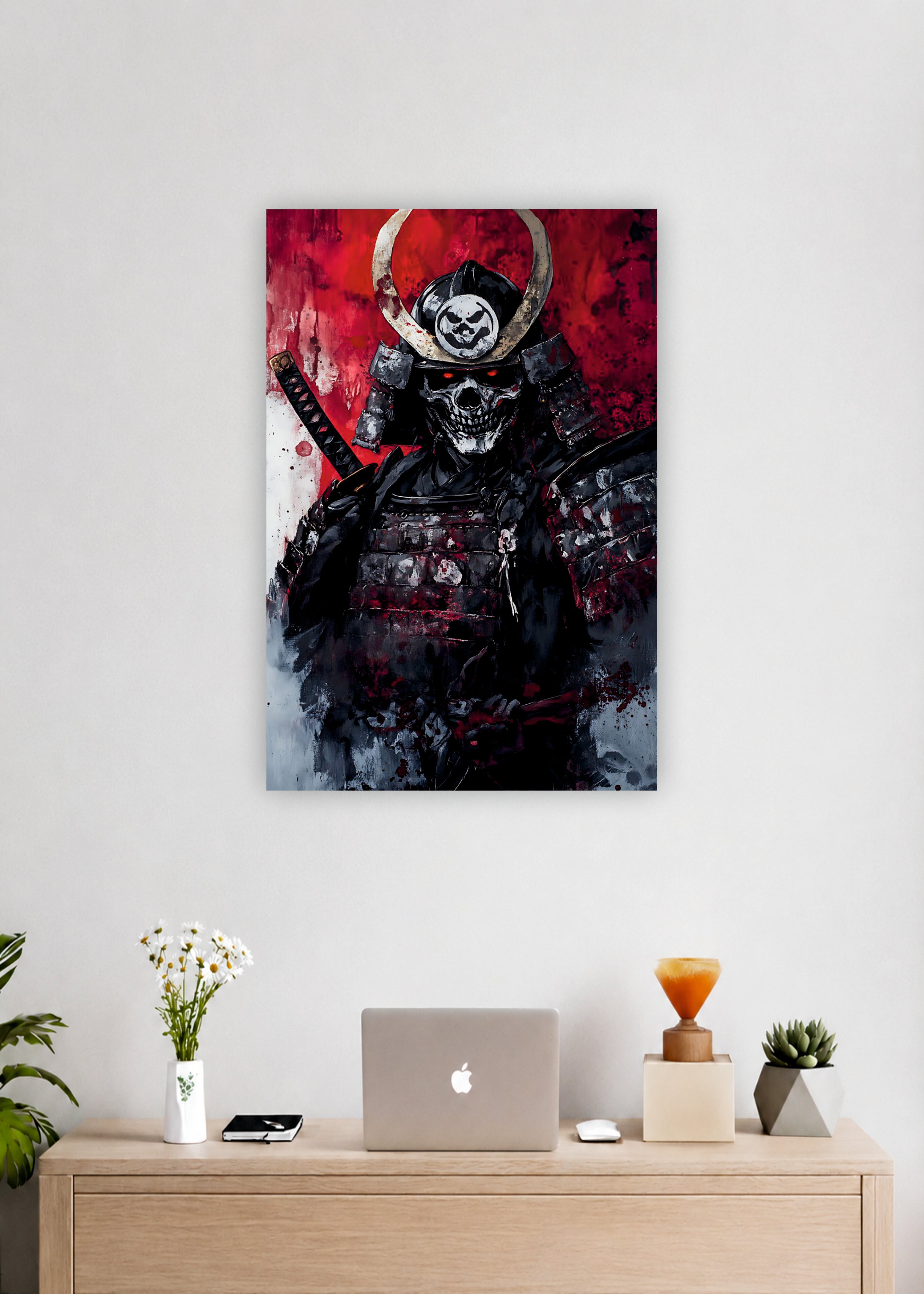 Skull Samurai Warrior Poster