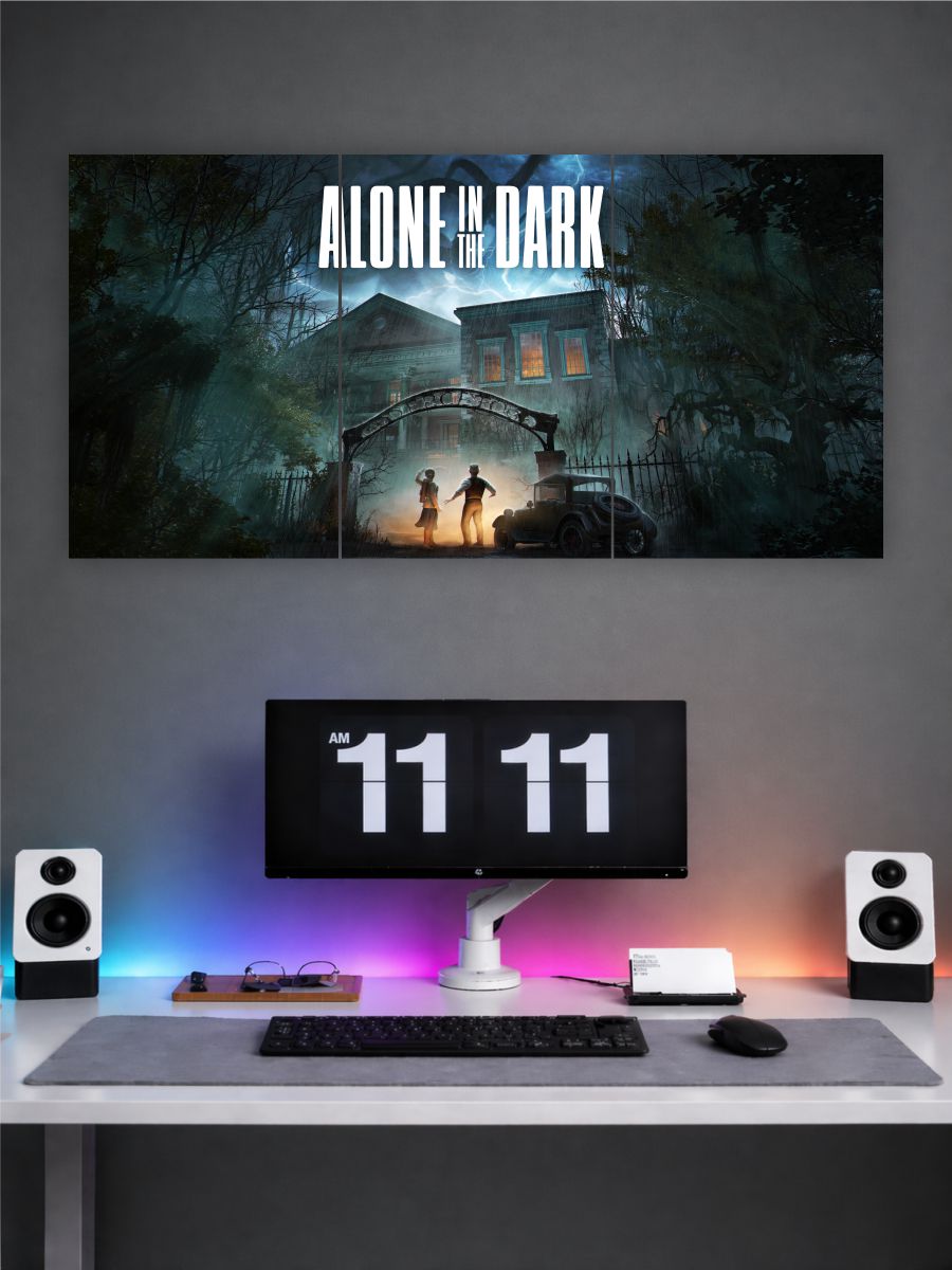 ALONE IN THE DARK Split Poster