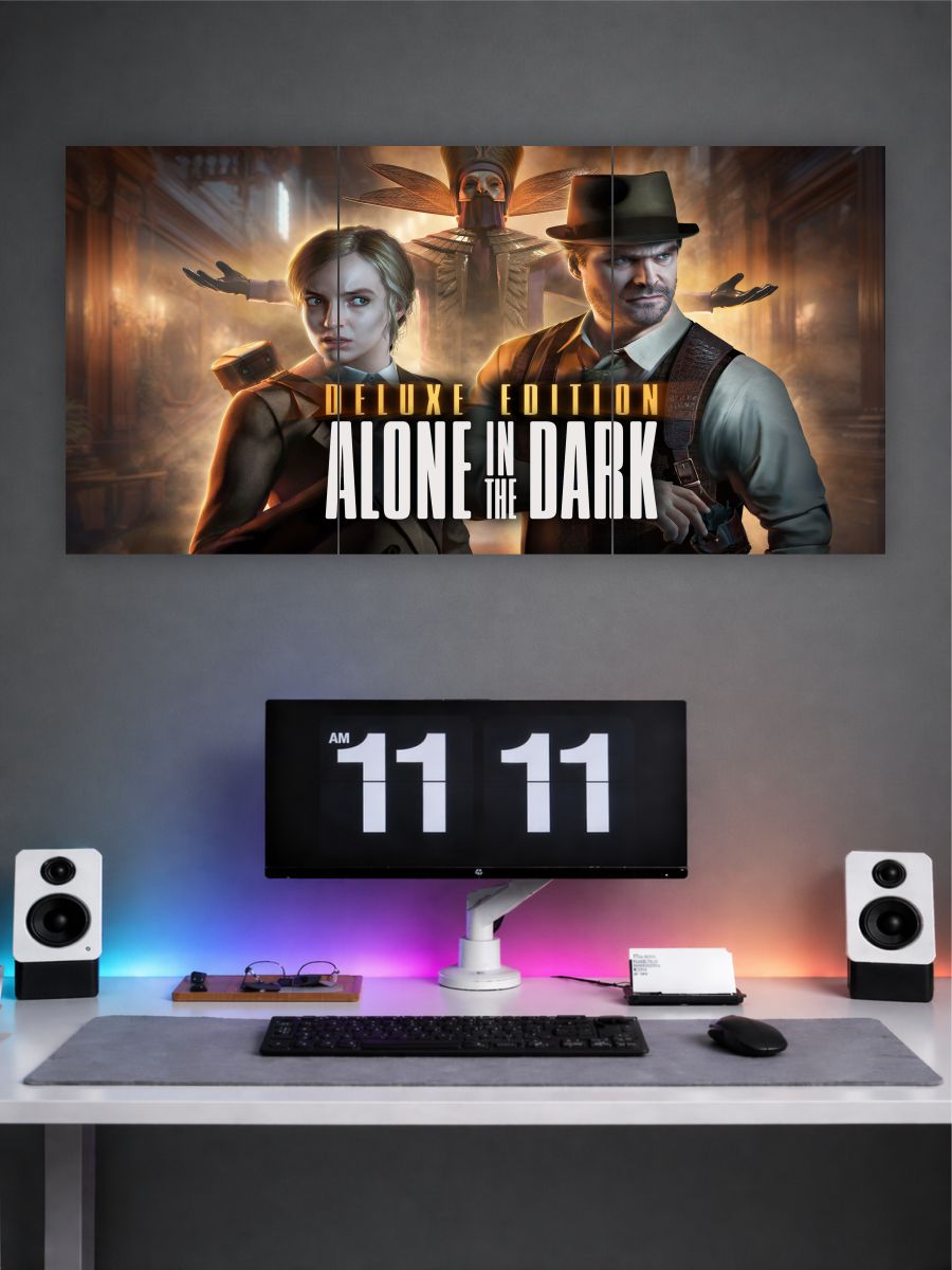ALONE IN THE DARK Split Poster