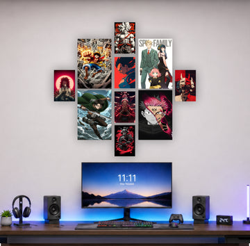 Anime Wall Collage Poster Set with  Aesthetic Anime Room Decor