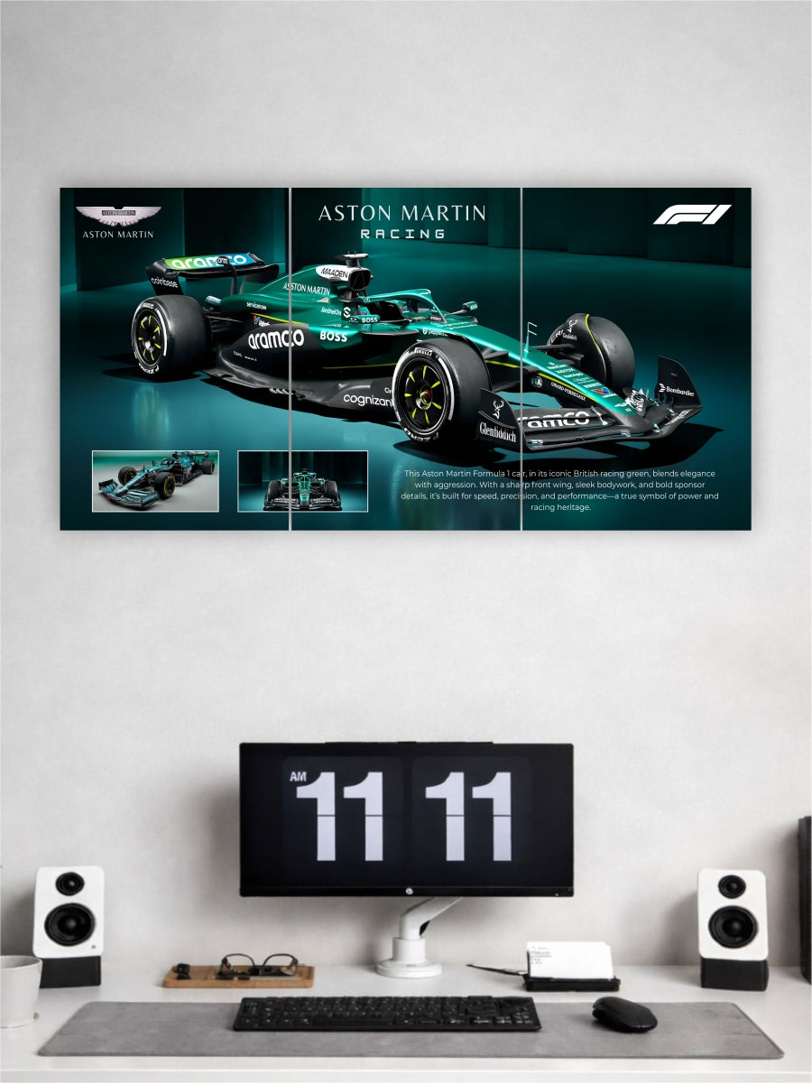 Aston Martion F1 Car Split Poster