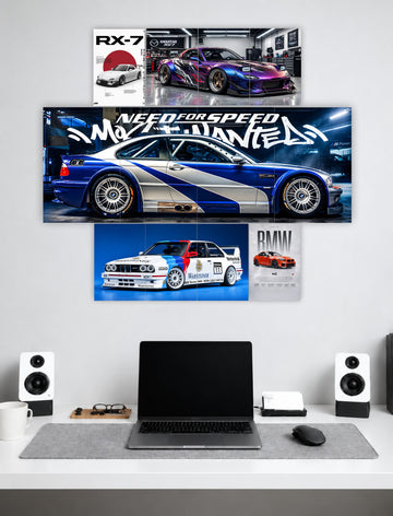 BMW M Series Wall Setup | Wall Setup Pack | 12 Piece A3 A4 A5 Mix Pac