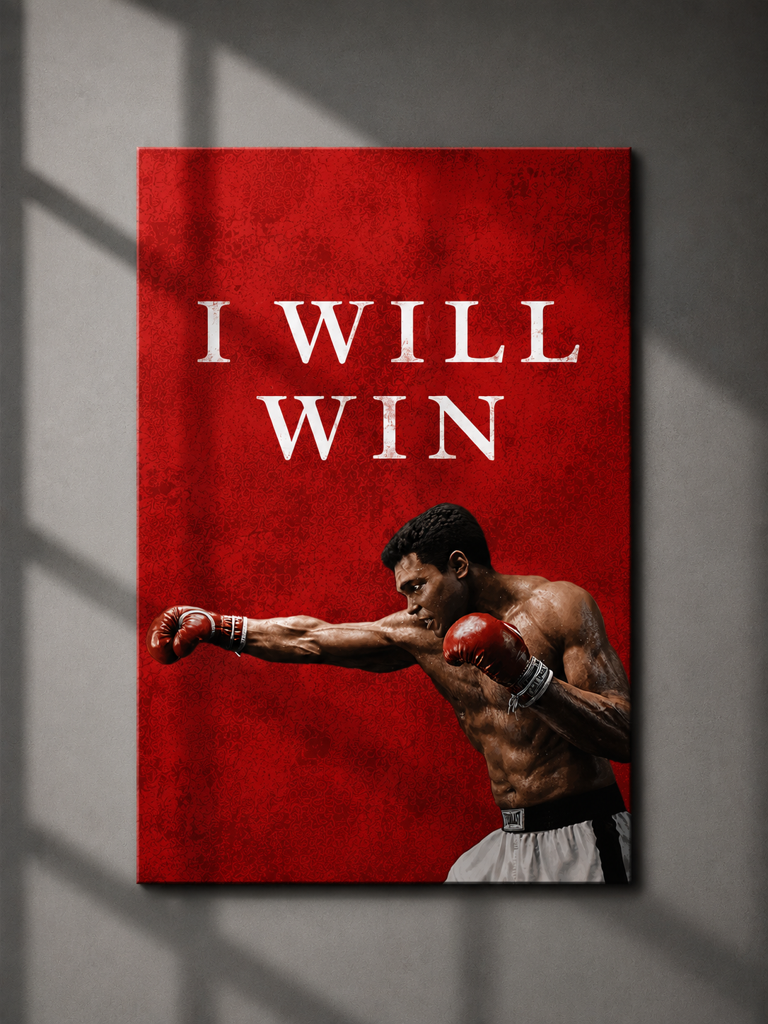I Will Win Motivation Metal Poster