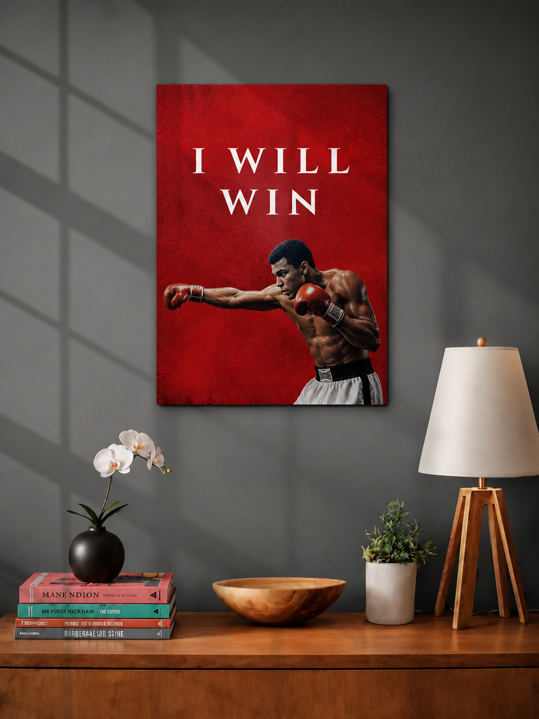 I Will Win Motivation Metal Poster