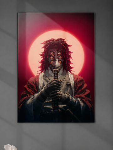 Kokushibo Upper Moon One Darkness Metal Poster