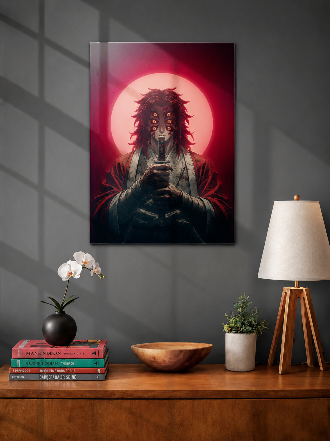 Kokushibo Upper Moon One Darkness Metal Poster