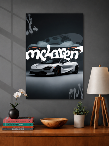 McLaren Supercar Speed Metal Poster
