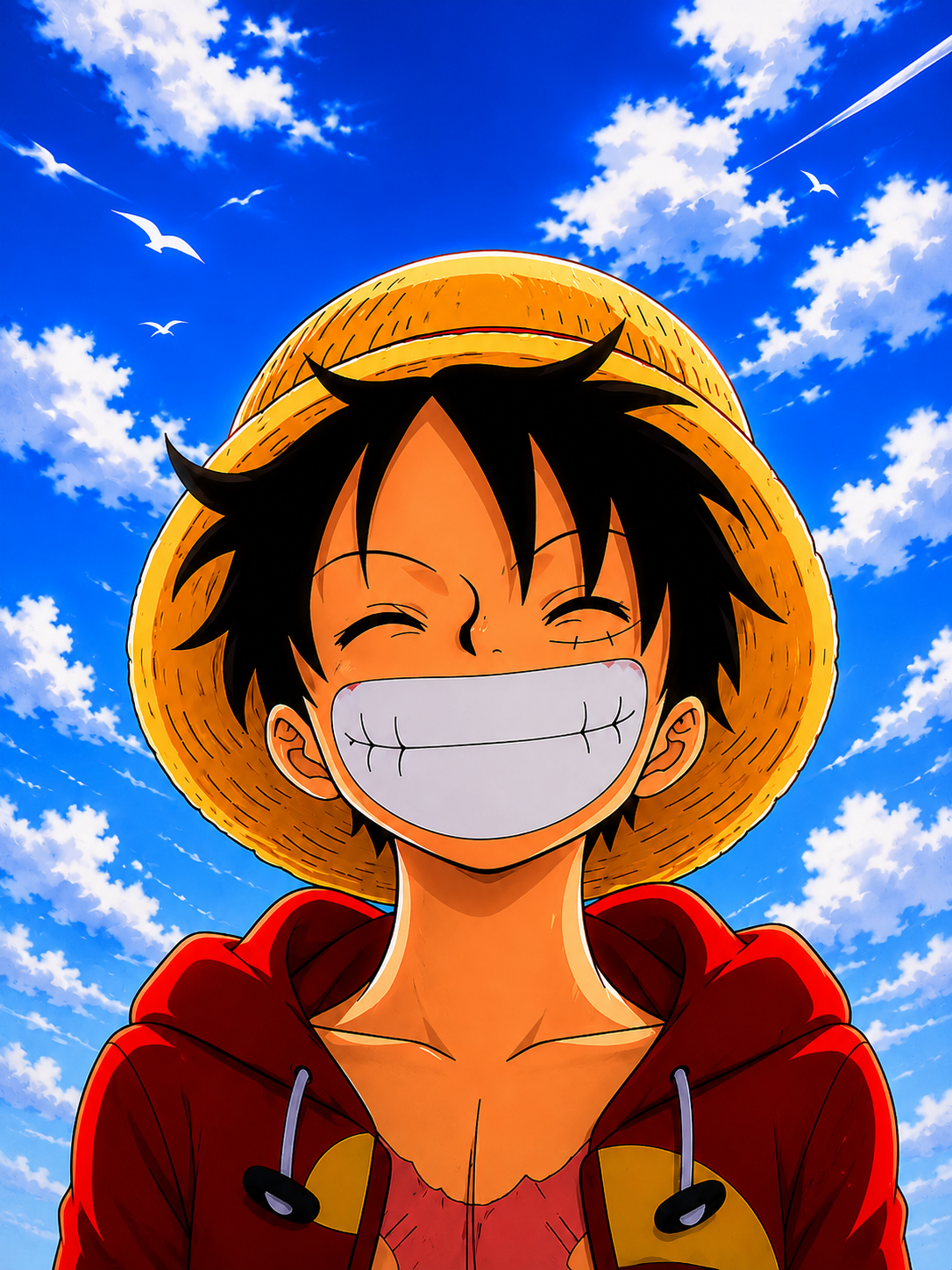 Luffy's Joyful smile wall frame