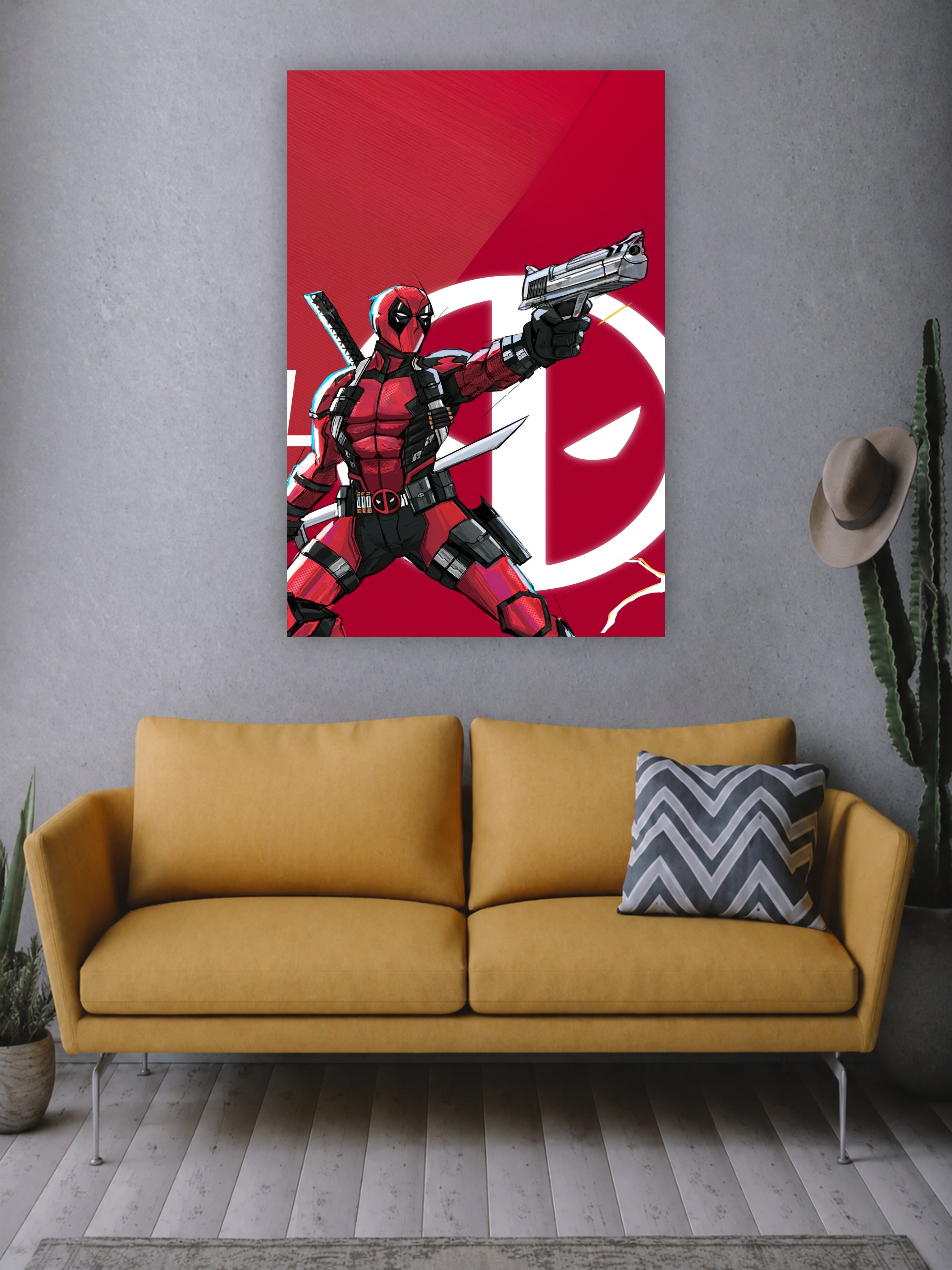 Deadpool Action Wall Poster | Marvel Superhero