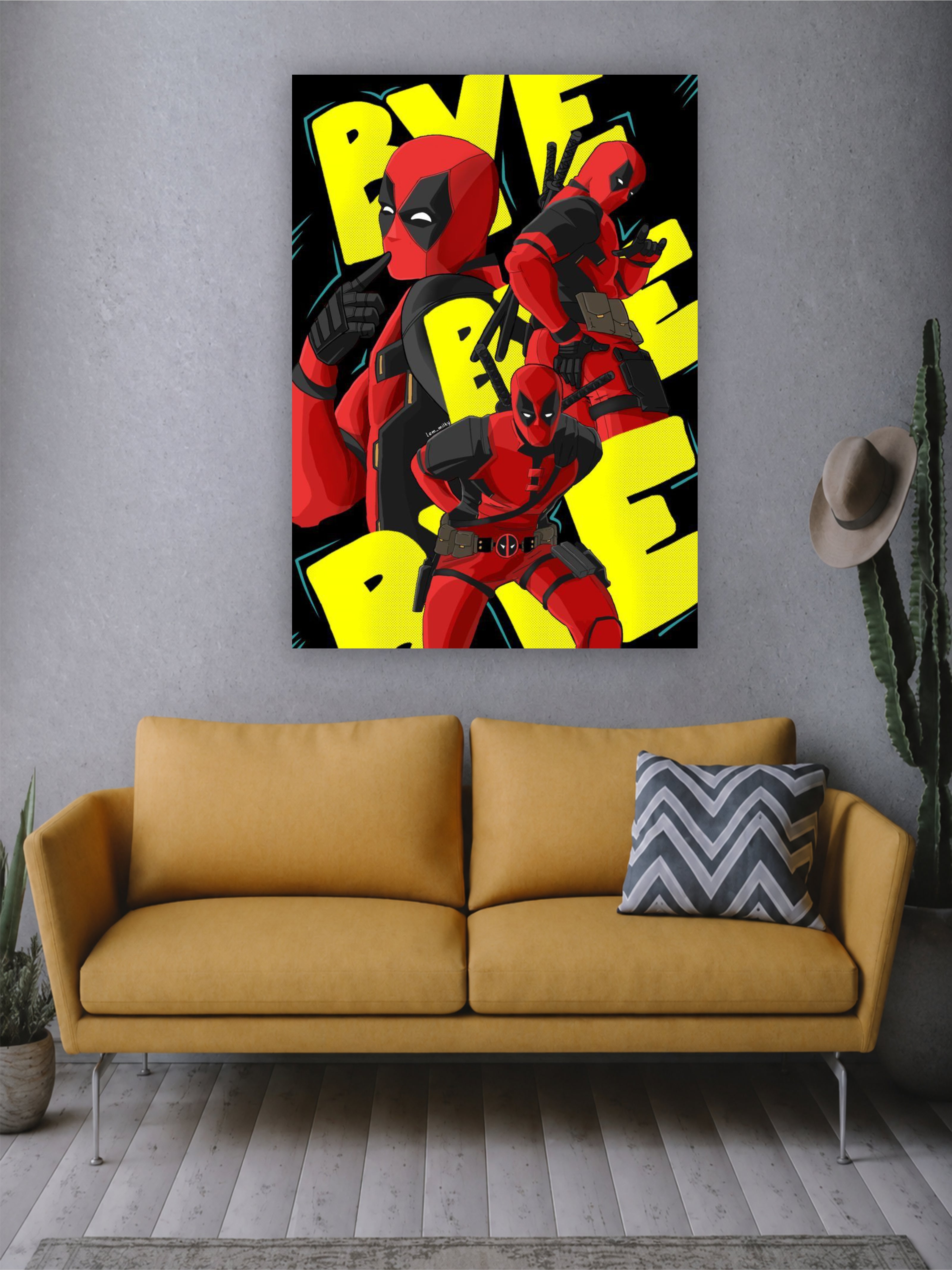 Deadpool Comic Poster | Marvel Superhero