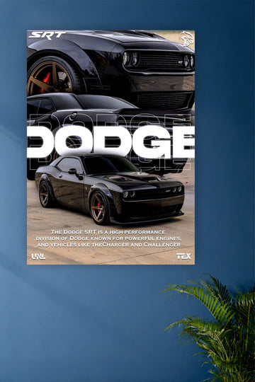 DODGE CHALLENGER SRT SINGLE POSTER