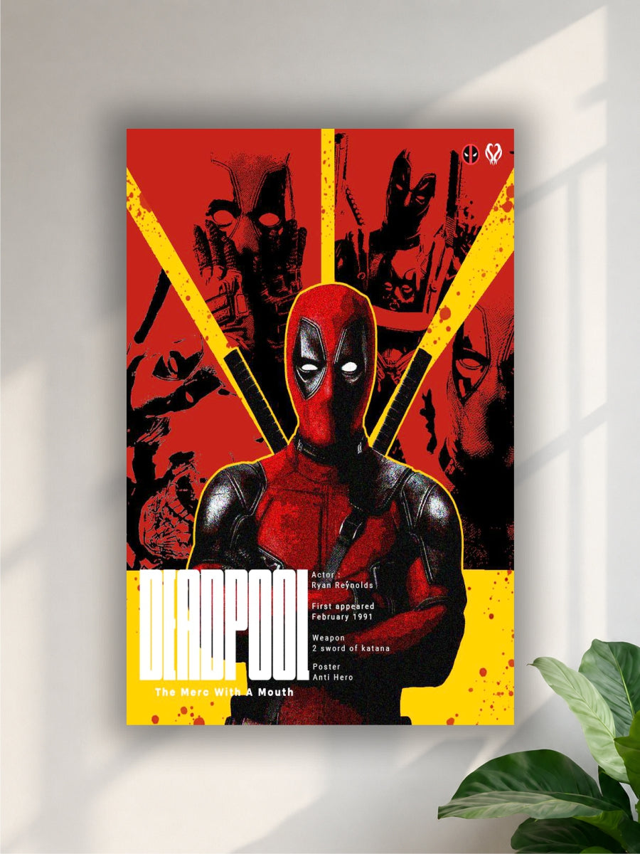 Deadpool Pop Art Poster | Marvel Superhero