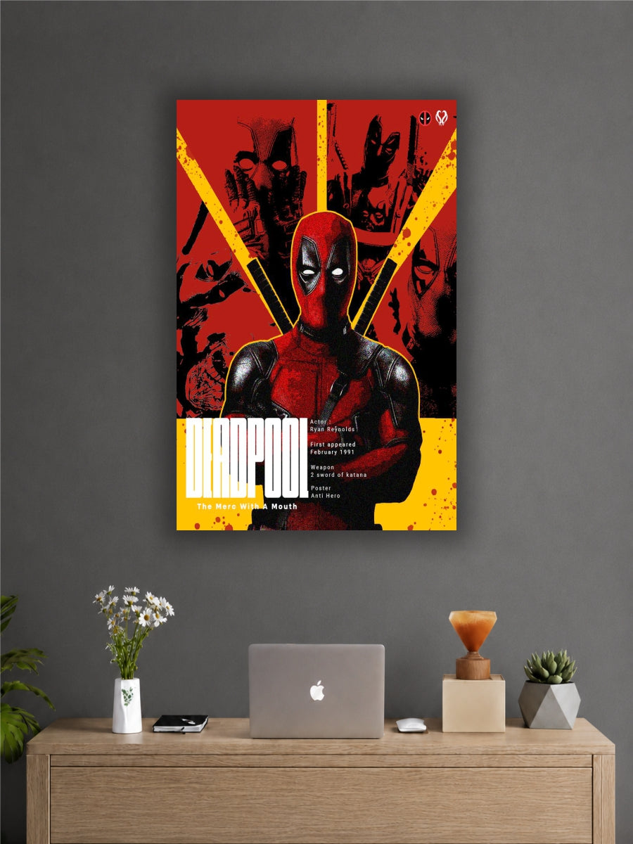 Deadpool Pop Art Poster | Marvel Superhero