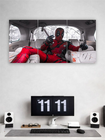 Deadpoolman Samurai Warrior Split Poster