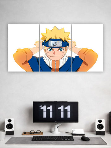 Naruto Anime Poster Set of 3 | Naruto Uzumaki Wall Art