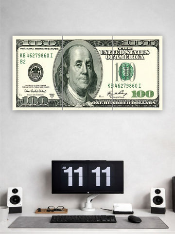Money Dollar Poster Set of 3 | $100 Dollar Money
