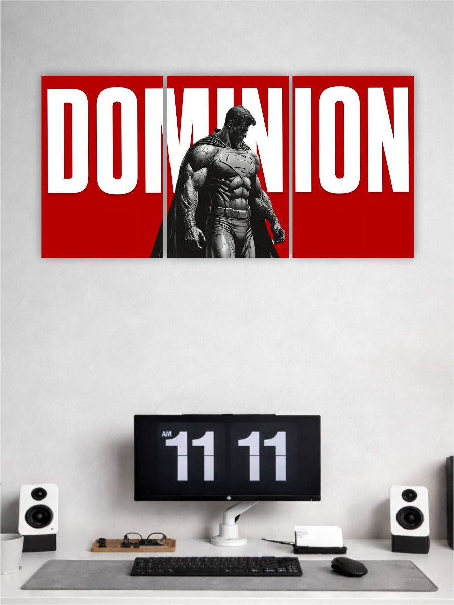 Superman "Dominion" 3-Panel Wall Art