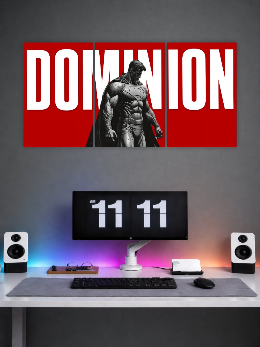 Superman "Dominion" 3-Panel Wall Art