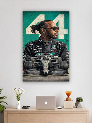 Lewis Hamilton F1 One Champion – 9-Piece Split Wall Art Poster