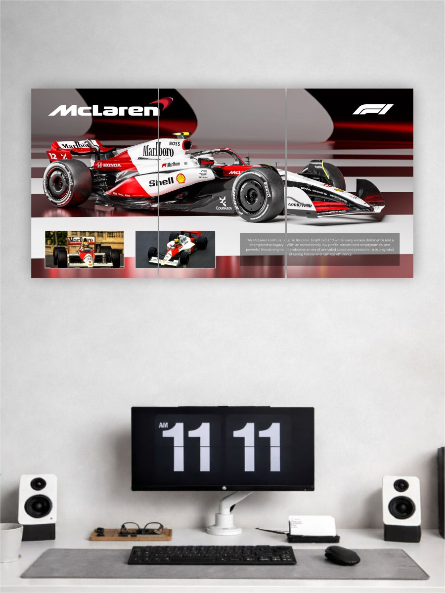 MCLAREN F1 Car Split Poster