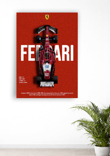 FERRARI F1 CAR SINGLE POSTER