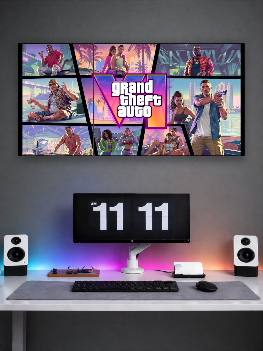 Grand Theft Auto 6 Split Poster