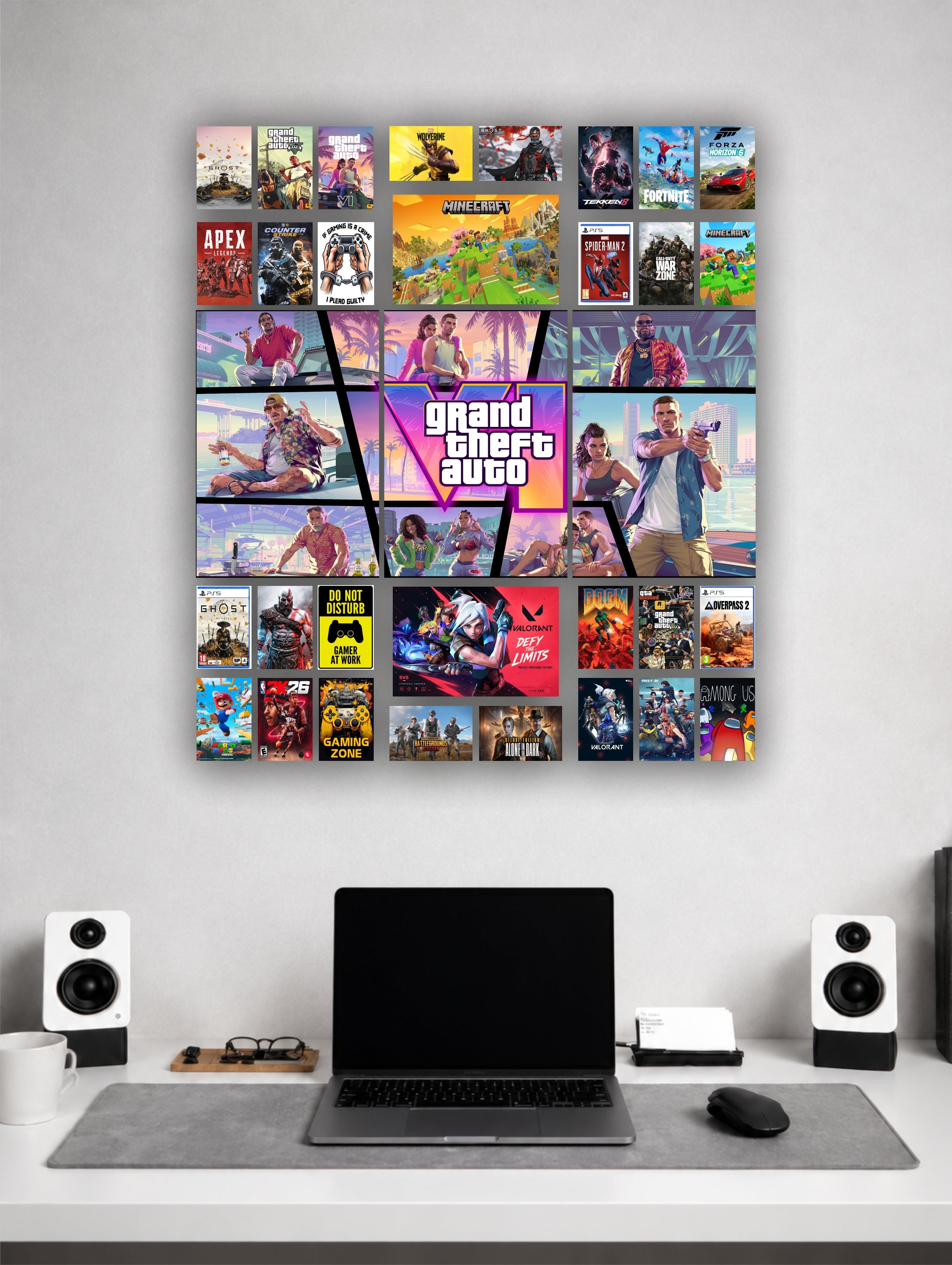 GTA 6 Gaming Poster Wall Collage | Aesthetic Room Decor