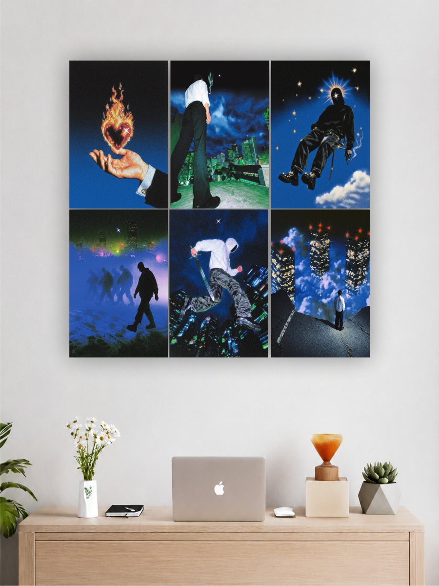 Galaxy Dreams Aesthetic Anime Poster Collection