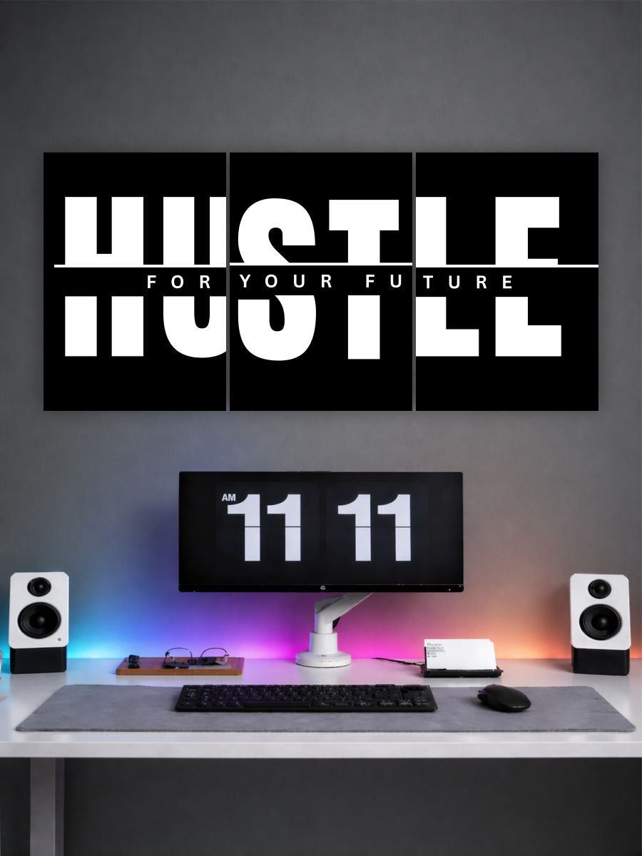 Hustle Motivational Poster – “Hustle for Your Future” Wall Art