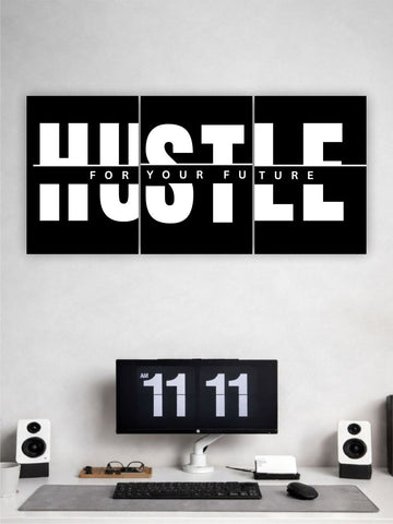 Hustle Motivational Poster – “Hustle for Your Future” Wall Art