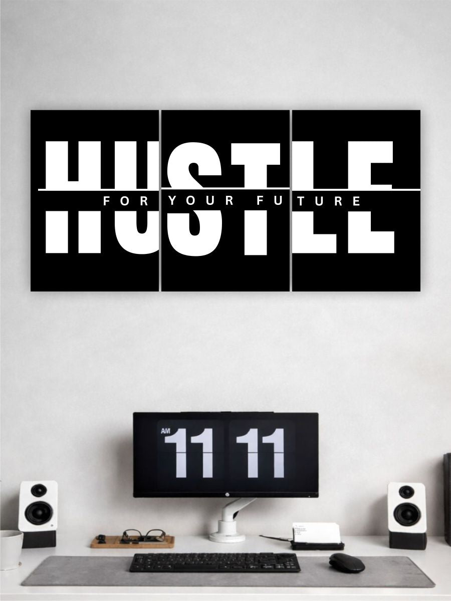 Hustle Motivational Poster – “Hustle for Your Future” Wall Art