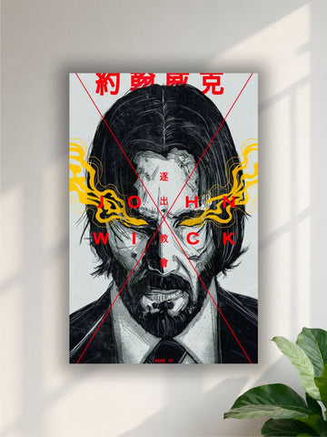 John Wick Anime Poster | Baba Yaga Wall Art