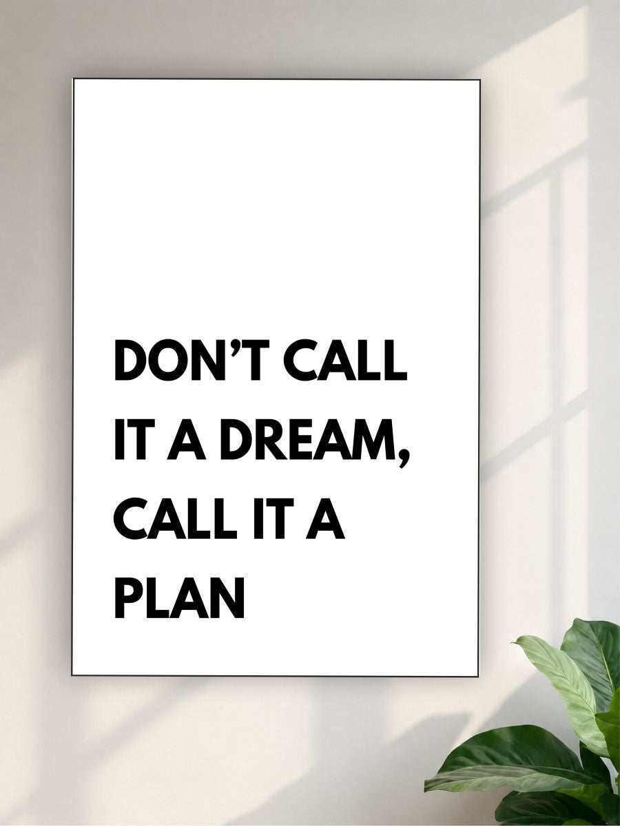 Dream to Plan Motivation Poster