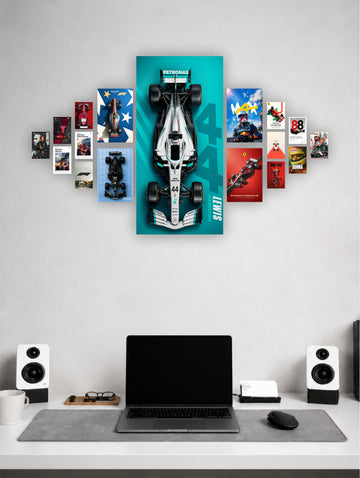 Mercedes F1 Racing Poster  Wall Art Collection  Premium Motorsport Aesthetic Posters