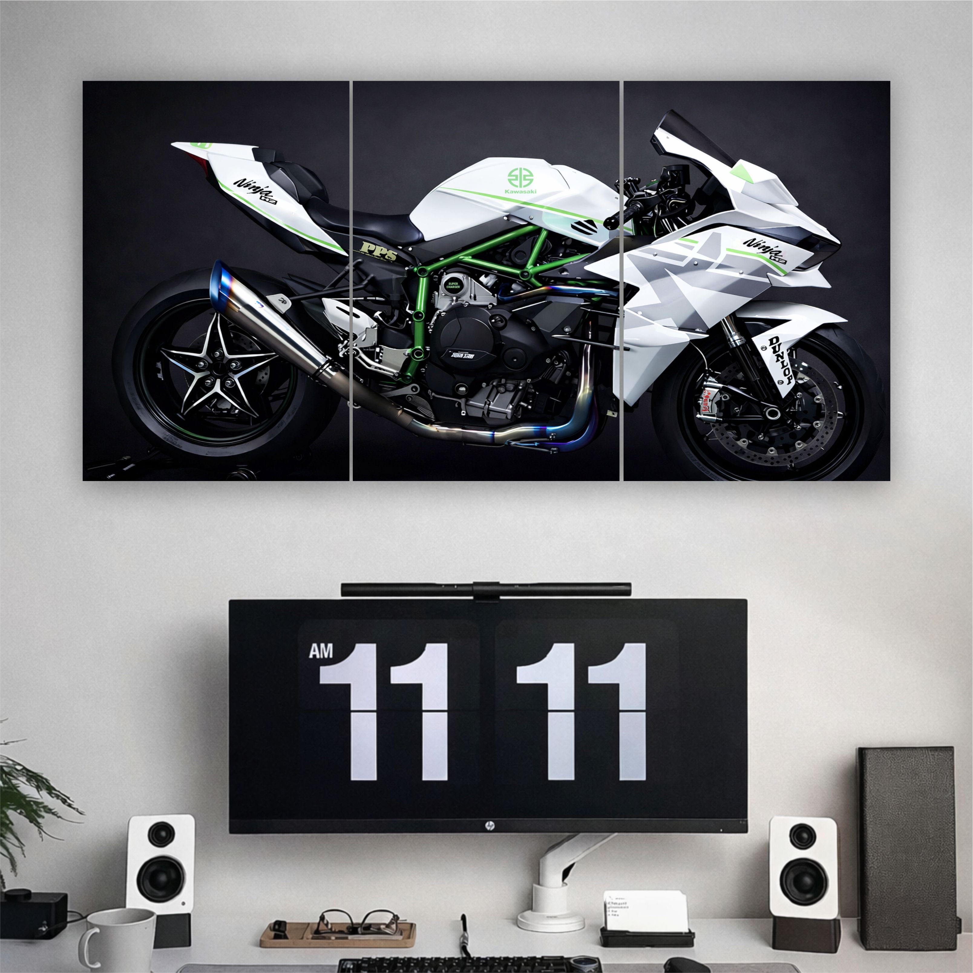 Ninja_h2 split poster set of 3