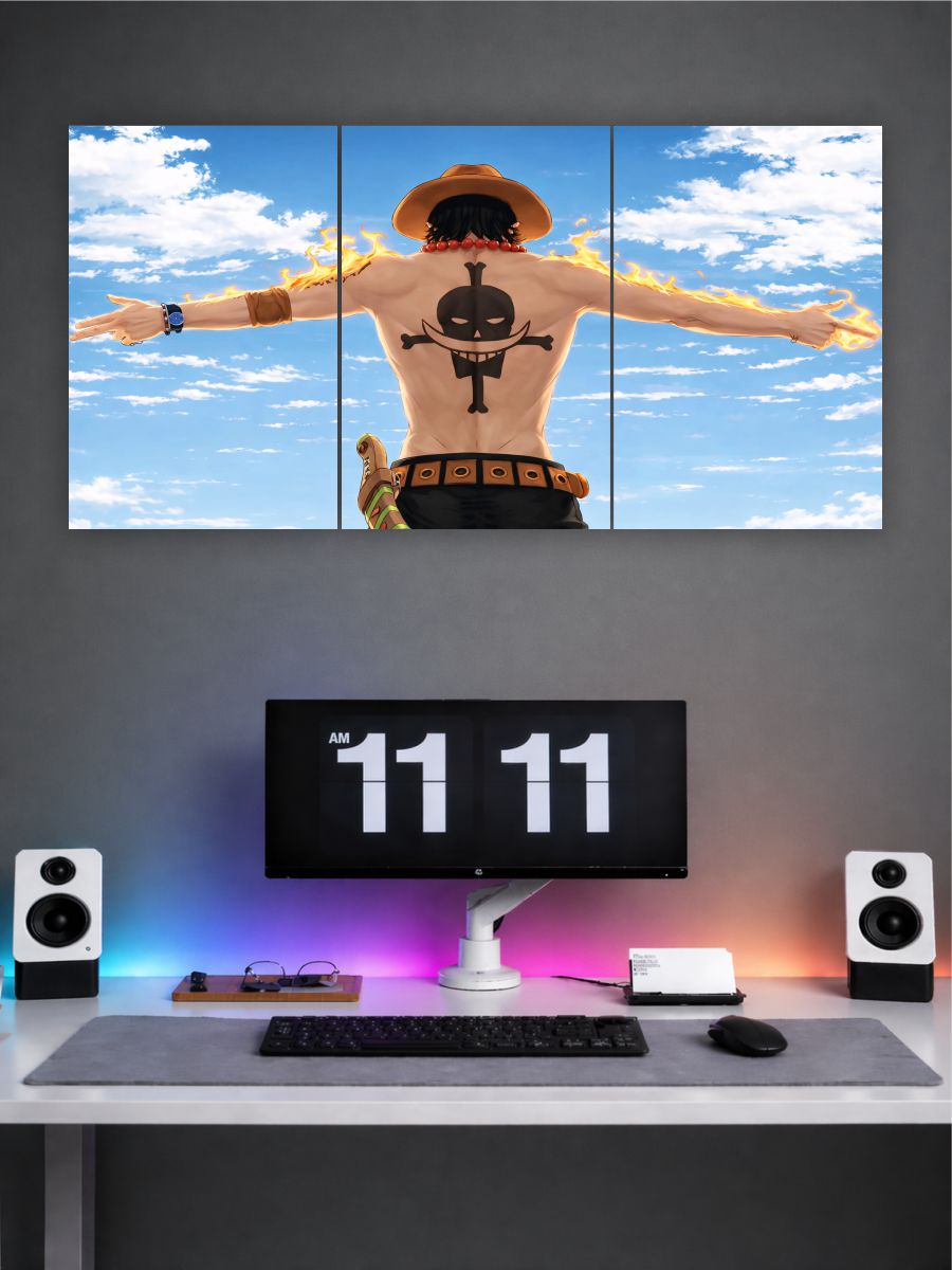 One Piece Luffy Poster Set of 3 | Luffy Anime Wall Art