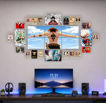 One Piece Ace Anime Wall Collage Poster Set
