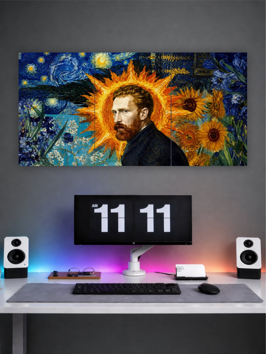 Van Gogh Masterpiece Split Poster