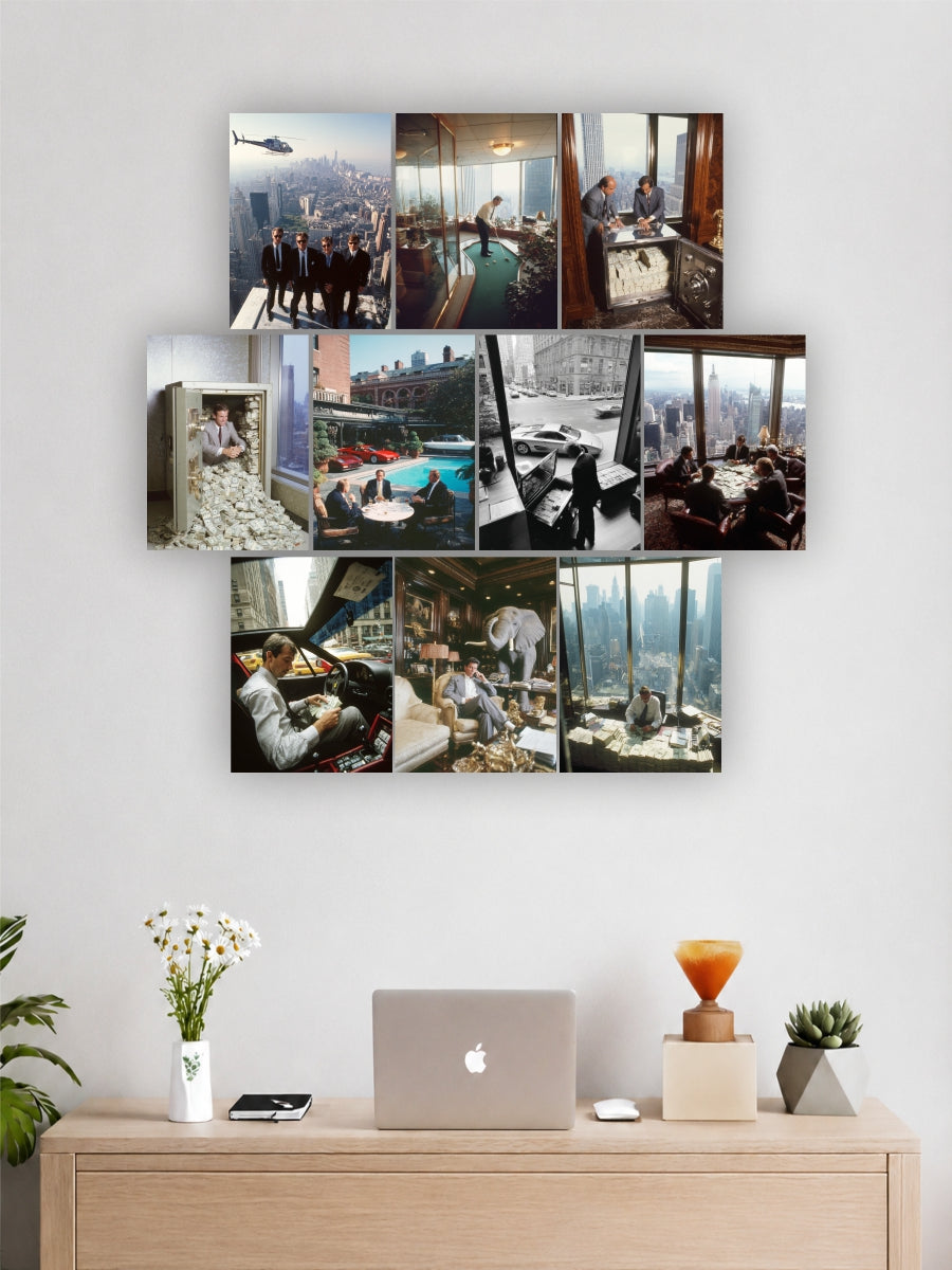 Rich Man Mindset Wall Art Set of 10