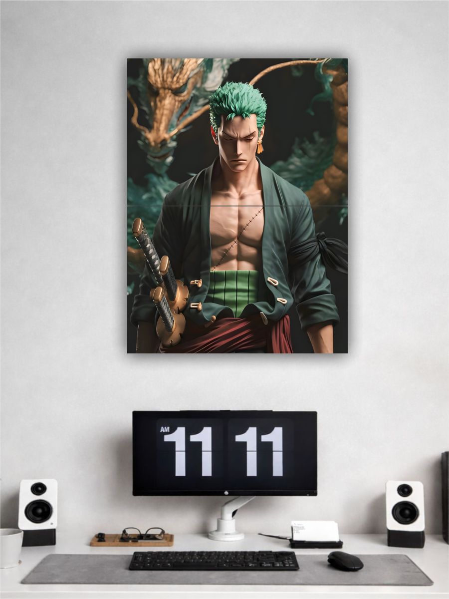 Roronoa Zoro Dragon Warrior Anime Poster