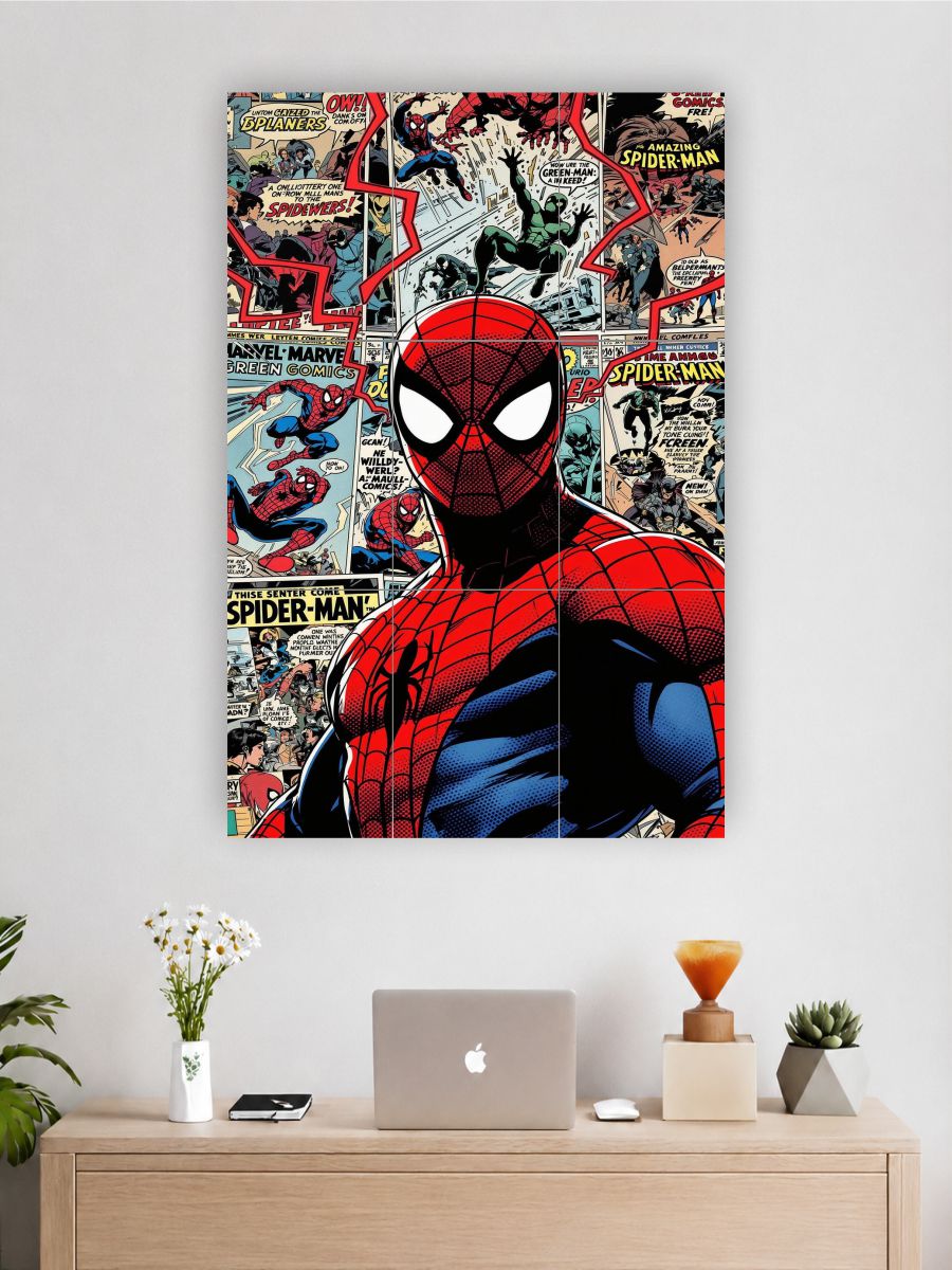 SPIDER COMIC 9-Piece Split Poster