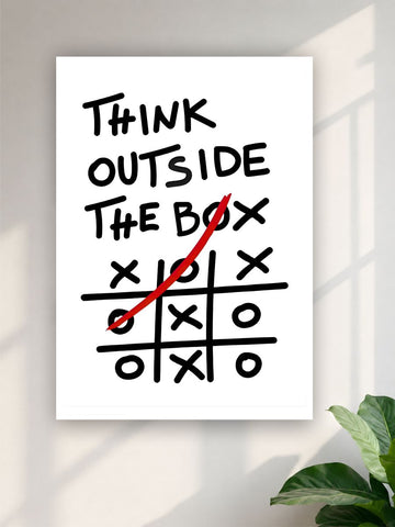 Thing Out Side Box Motivation Poster