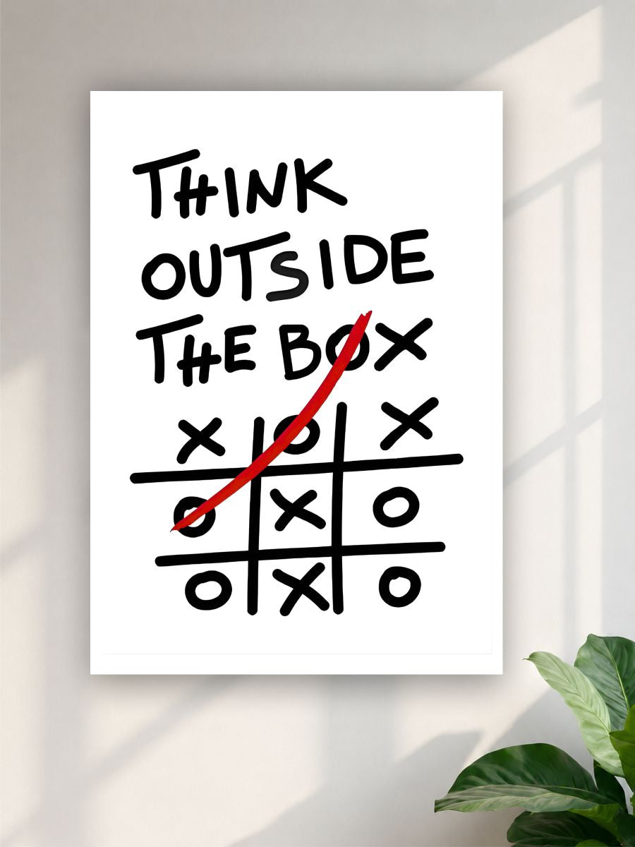 Thing Out Side Box Motivation Poster