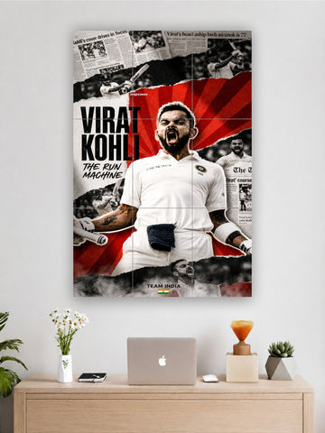 Virat Kohli “The Run Machine” 9-Piece Split Poster