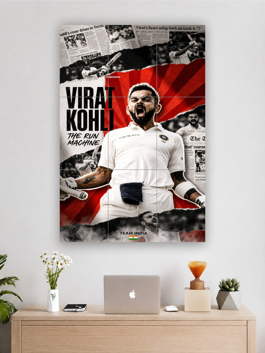Virat Kohli “The Run Machine” 9-Piece Split Poster