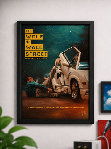 Wolf of Wall Street Frame Poster