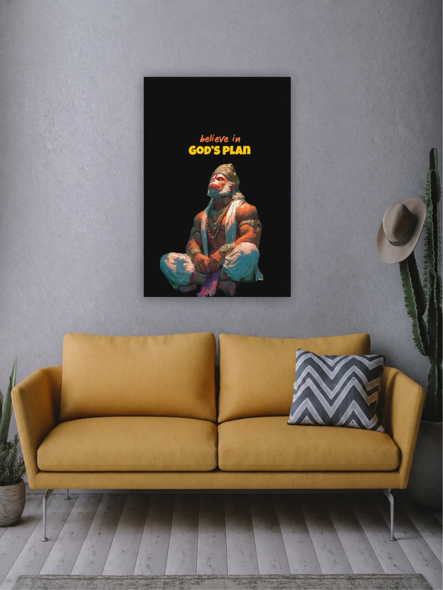 Believe in God's Plan Devotional Wall Art Poster
