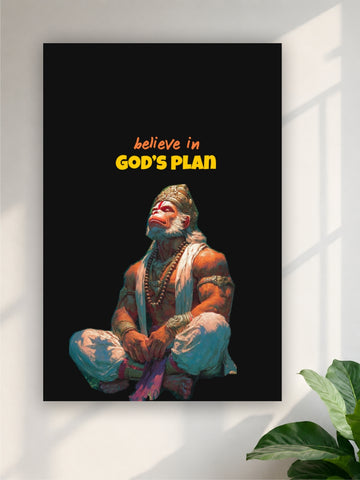 Believe in God's Plan Devotional Wall Art Poster