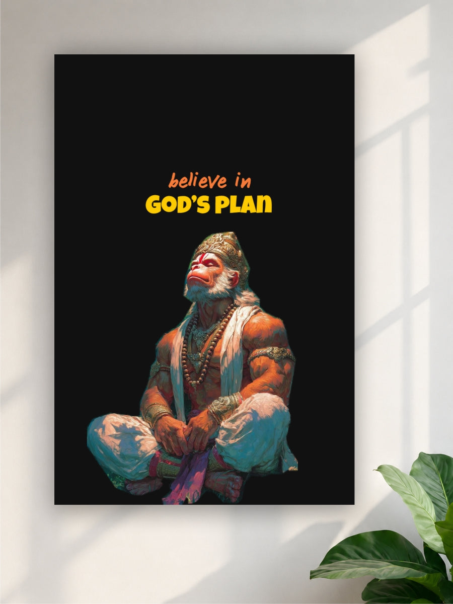 Believe in God's Plan Devotional Wall Art Poster